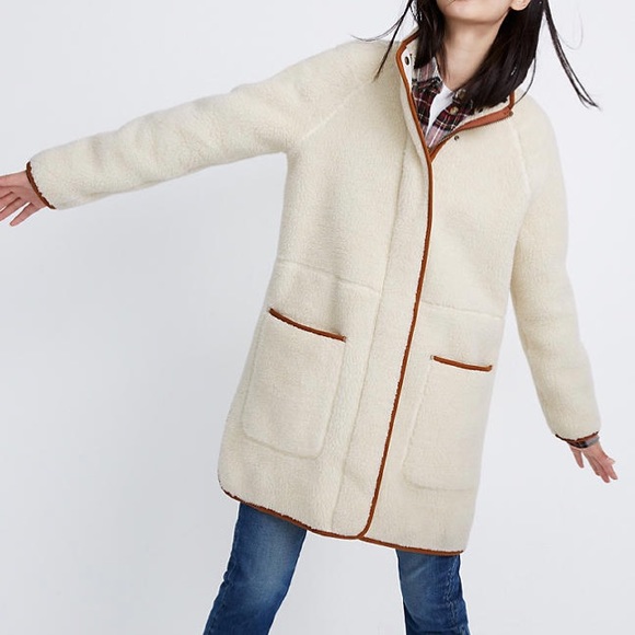 Madewell Jackets & Blazers - NWOT Madewell Sherpa Estate Coat
